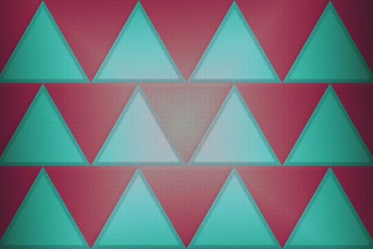 Retro-style 3D textured triangle geometric pattern background