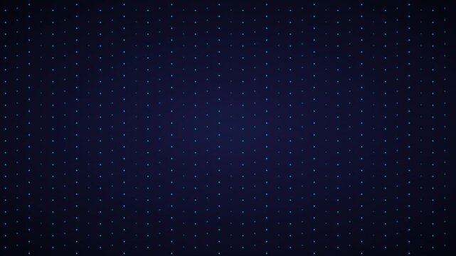 blue dot matrix pattern scrolling vertically now