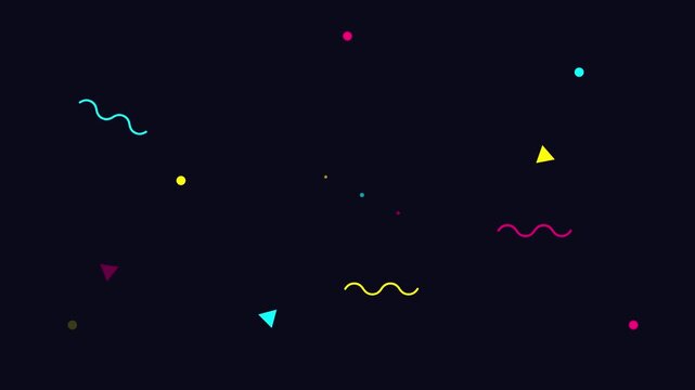 bold memphis design playful vector shapes