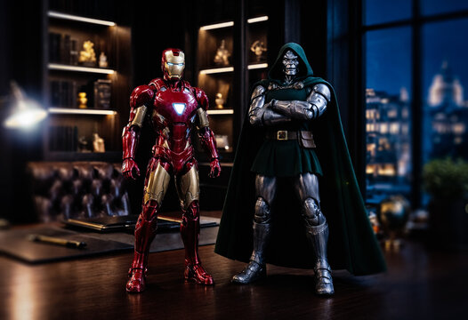 Iron Man, Doctor Doom (Avengers: Doomsday Collectible), Marvel Toys, London, United Kingdom - August 2026