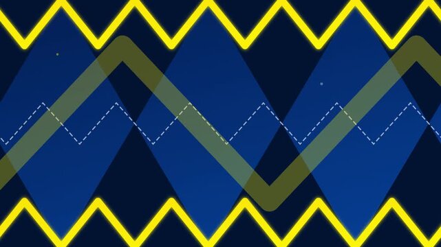 bright electric yellow blue gradient vector motion background