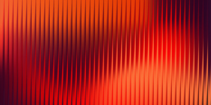 3d rendering, dynamic warm gradient abstract vertical stripes background