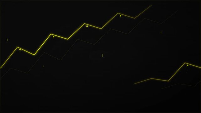 Bright Yellow And Black Dynamic Market Action Visuals