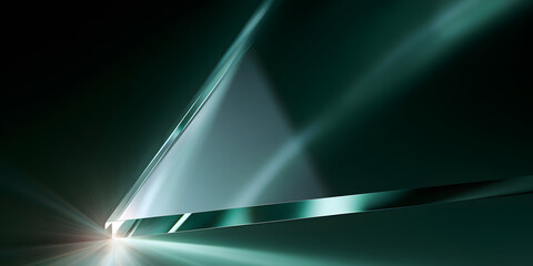 Naklejka premium a diagonal glare on a corner, with a reflective background from a transparent fill. The shiny plastic panel has a textured surface. A see-through window overlays a screen display