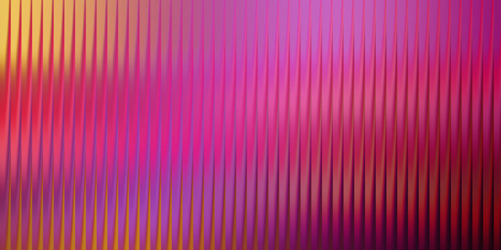 3d rendering, abstract vibrant colorful striped background with gradient effect