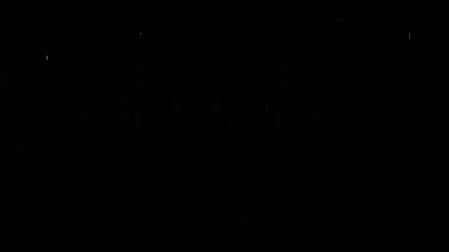 charcoal black stealth matrix code falling lines