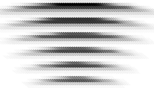Black and white smooth transition pattern with horizojtal ways for sporty design element and jersey design. Easy to edit with universal design software. Vector format illustration. EPS10