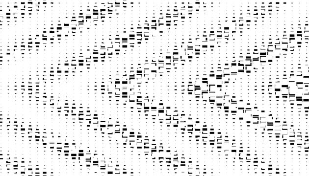 Abstract geometric pattern with sharp arrows ways. Black isolated on white background. Editable graphic resource. Vector format illustration. EPS10