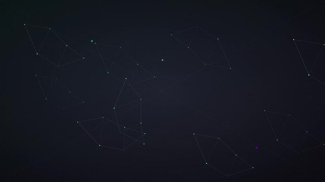 clean white line geometric dark vector animation