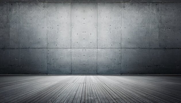 Leerer Raum Aus Grauem Beton