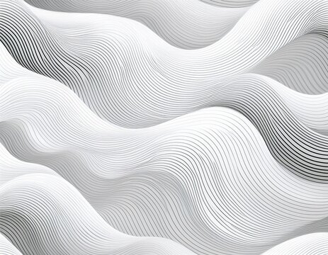 stylish and modern minimalist seamless white wave texture pattern background with monochromatic color scheme abstract white wave forms background