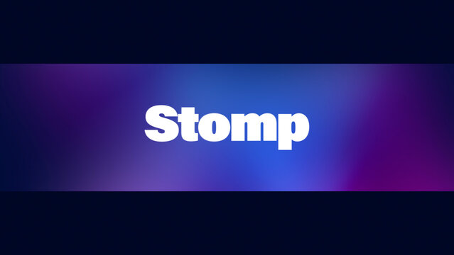 Stomp Titles with Colorful and Vibrant Background