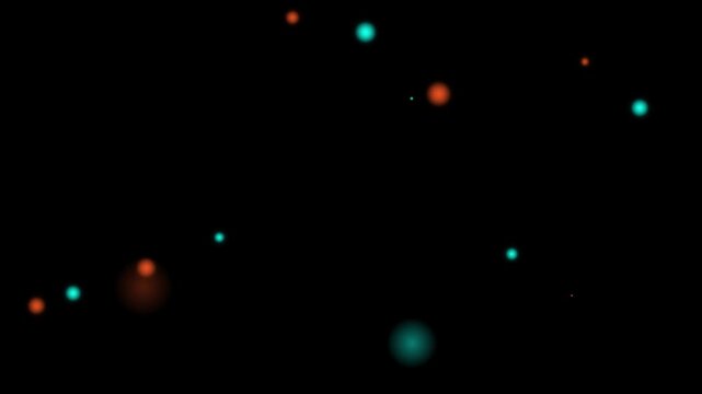 cyber orange cyan duotone vector mote motion graphic