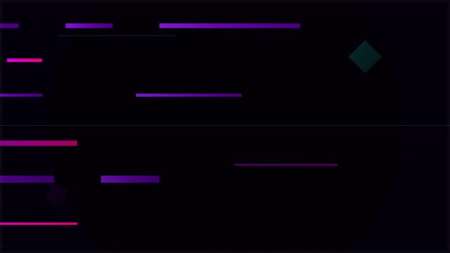 Cyberpunk Electric Violet Glitch Vector Rectangles Animation