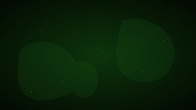 Deep Forest World Map With Blinking Firefly Nodes