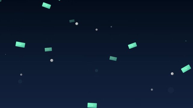 Deep Ocean Financial Success Money Drop Background Loop