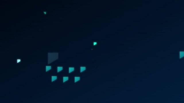 deep sea hexagon cluster oceanic motion background