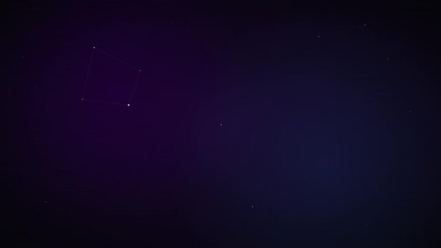 Deep Space Nebula Particle Constellation Vector Animation Style