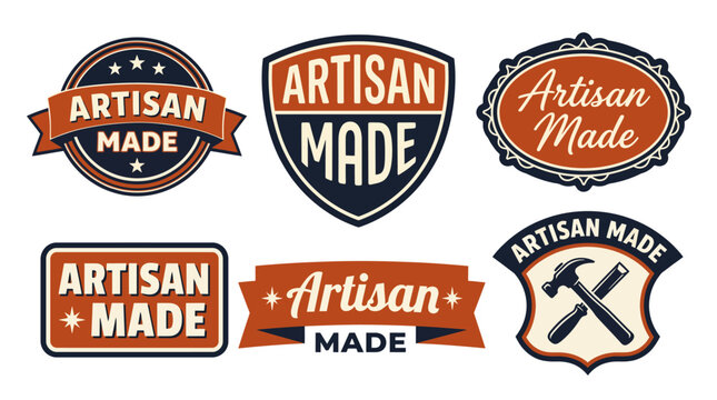 This collection features diverse artisanal logos designed to highlight handcrafted products, emphasizing quality, tradition, and creativity in their style and presentation.