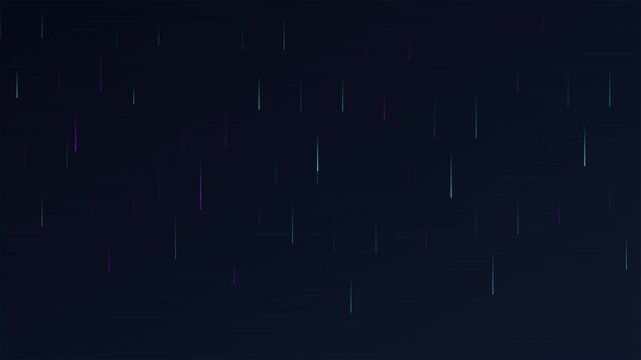 digital rain shower vertical line vector motion