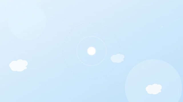 digital weather monitoring interface with vector cloud data