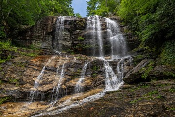 Obraz premium Glen Falls, Highlands, North Carolina