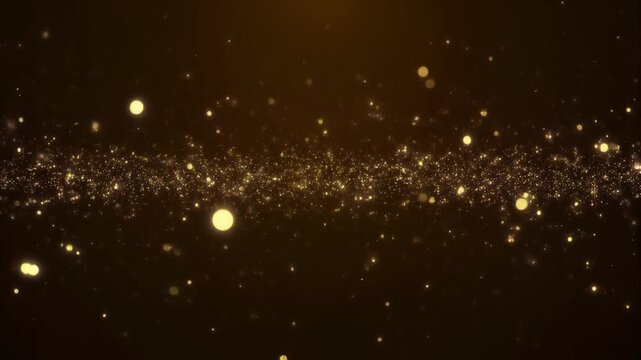 Warm cream dust motes drifting gently on a dark background