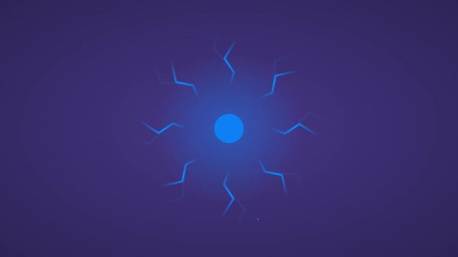 Dynamic electric surge flat design vector backdrop