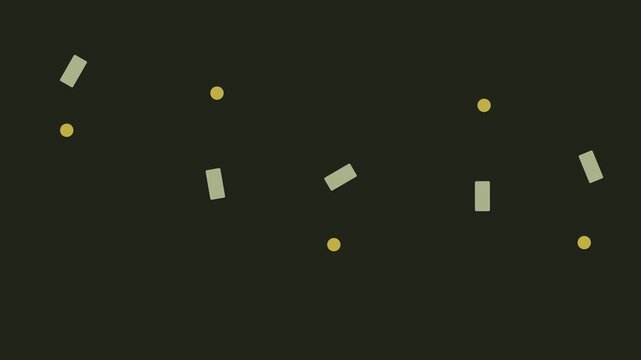 Earthy Dark Olive Background With Brass Coin Rain