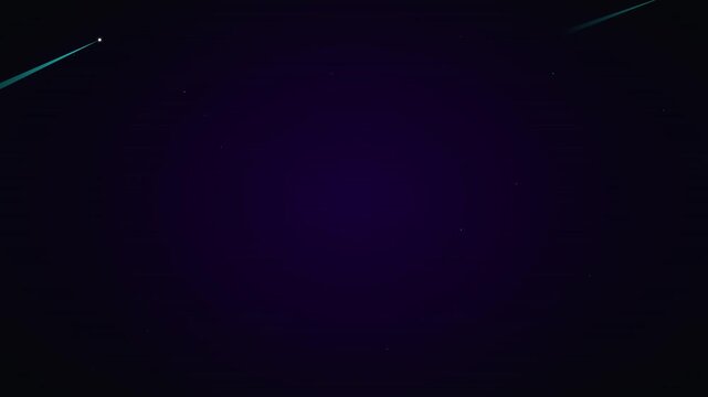 Electric Comet Tail Streaking Across Dark Space Vector