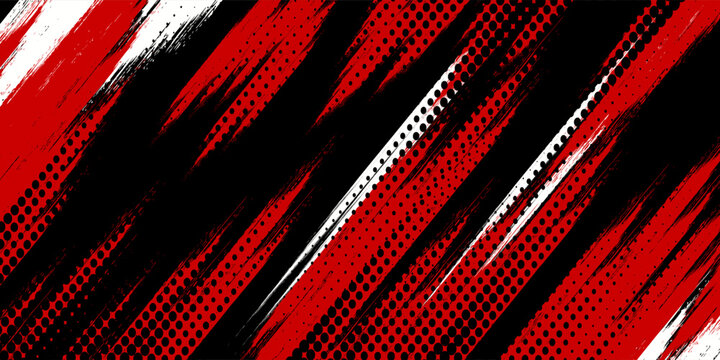 black red dragon decal brush fire volcano lava sakura Asia Japan anime style illustration sporty background banner, vector. modern