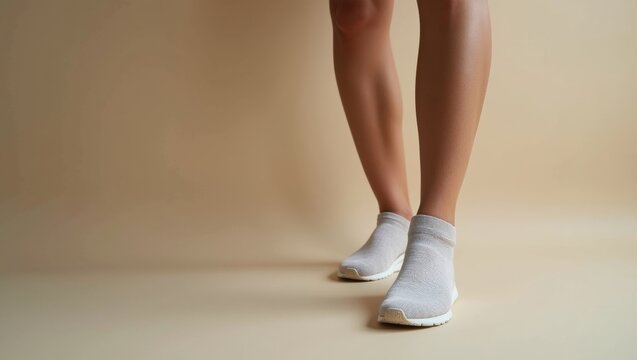 Comfortable Shoes for Walking or Standing on a Neutral Background