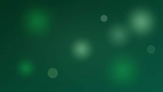 emerald green forest bokeh vector circles animation overlay