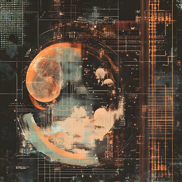 A futuristic illustration depicting the ethical challenges of manipulating embryos in research, with abstract representations of genetic codes and moral dilemmas in the context of modern biotechnology