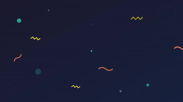Flat Memphis Design Pattern Motion Overlay Effect