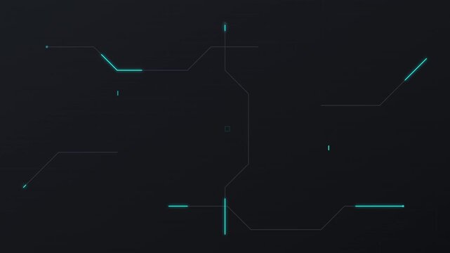 flat tech vector teal gray circuit pattern