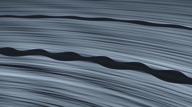 Giant Planet Ring Spiral Density Waves And Scalloped Gap Edges Seamless Loop in vibrant slate tones