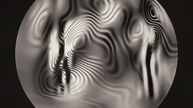 Knife Edge Schlieren Imaging of Invisible Rising Heat Plumes, Monochrome Seamless Loop in vibrant gray tones