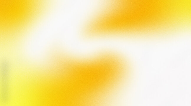 Abstract white grainy background with yellow gradient pattern and negative space for warm and inviting design