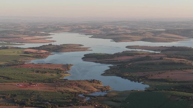 Furnas Reservoir Lake in Delfin&oacute;polis, Minas Gerais,  Brazil - Serra da Canastra region