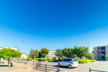 Fototapeta premium 埼玉高速鉄道・南鳩ヶ谷駅 駅前ロータリー