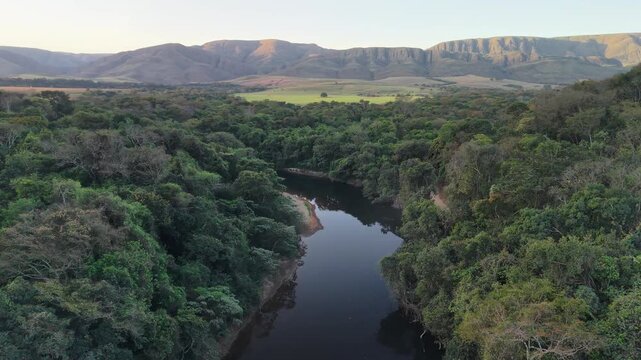 Santo Ant&ocirc;nio River in Vale da Gurita, in Serra da Canastra, Minas Gerais, Brazil