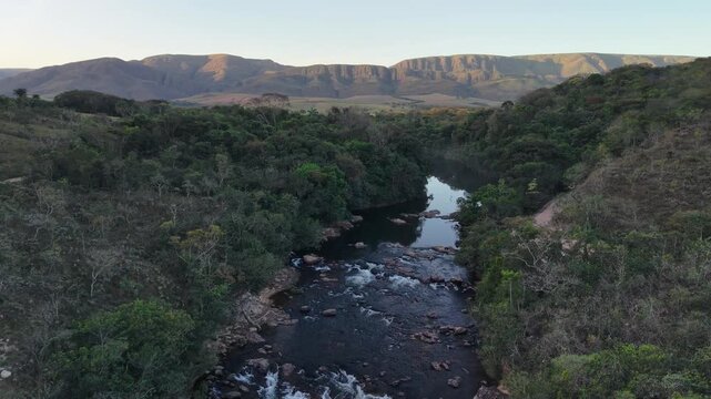 Santo Ant&ocirc;nio River in Vale da Gurita, in Serra da Canastra, Minas Gerais, Brazil