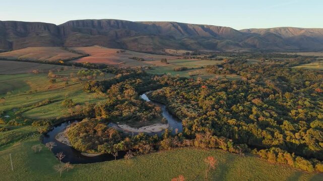 Santo Ant&ocirc;nio River in Vale da Gurita, in Serra da Canastra, Minas Gerais, Brazil