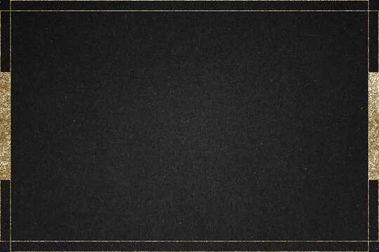 Elegant black textured background with gold accents and borders