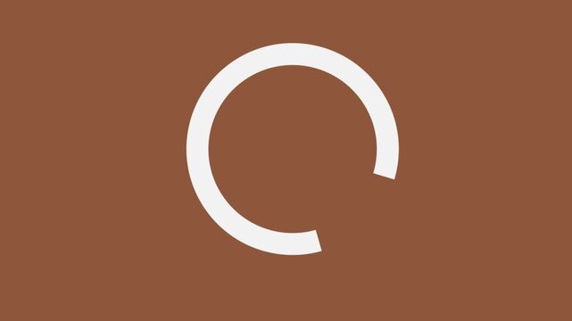  4K Rotating Loading Animation (Black Background) Seamless Looping Preloader Icon for Video Editing