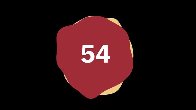  Second Counting Down 4K Dynamic Timer Countdown Animation for Video Editing