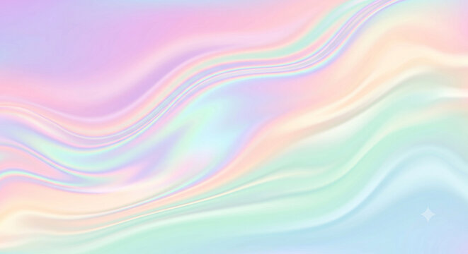Soft pastel holographic liquid gradient abstract background for modern UI UX design