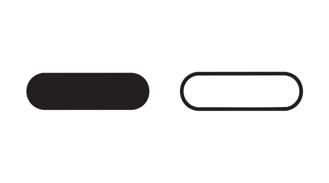 minus icon, simple line art design. minimalist subtraction symbol for user interface