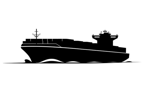 vector illustration of a ship